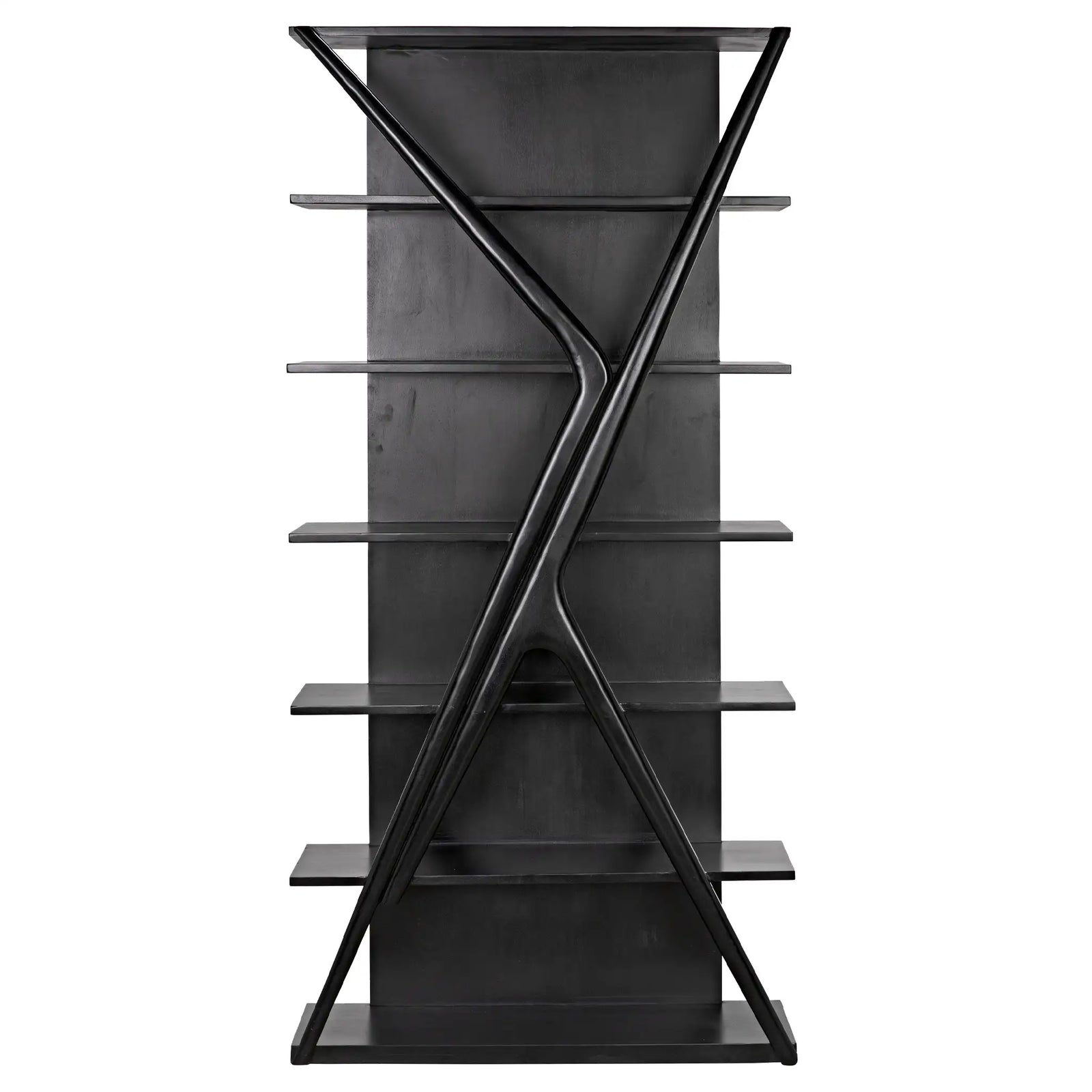 Vetra Bookcase, Hand Rubbed Black