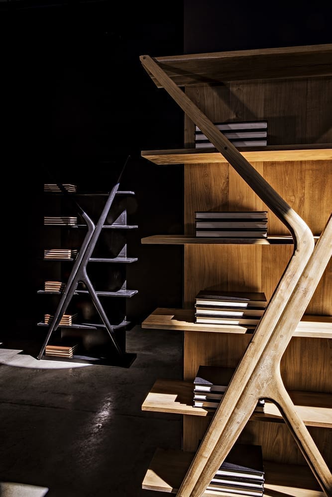 Vetra Bookcase, Hand Rubbed Black