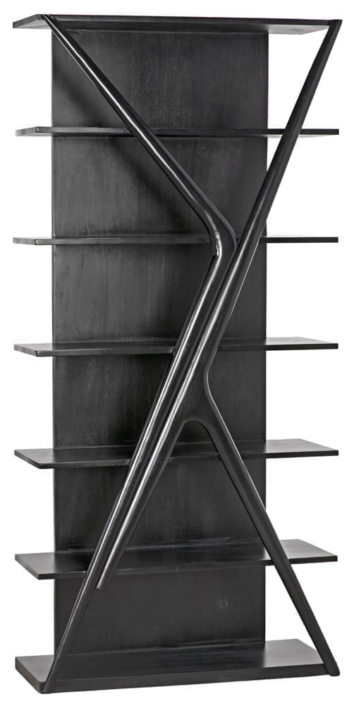 Vetra Bookcase, Hand Rubbed Black