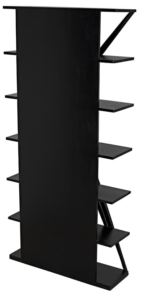 Vetra Bookcase, Hand Rubbed Black