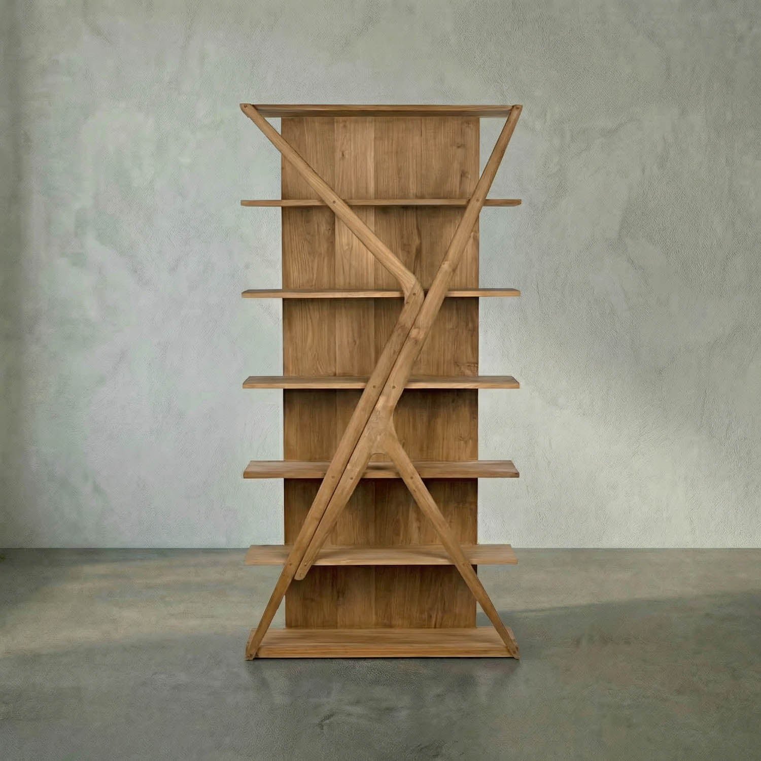 Vetra Bookcase, Teak by Noir