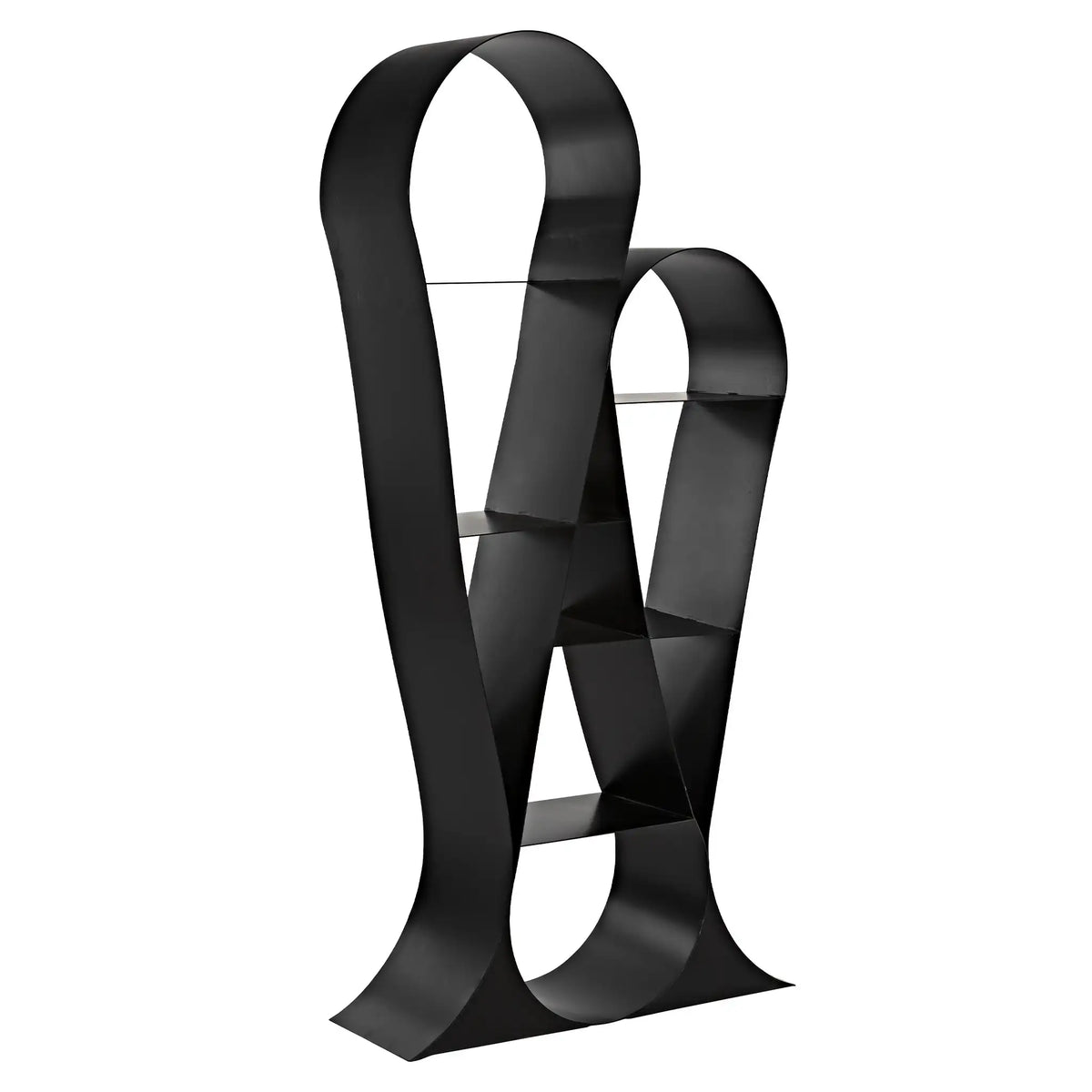 Zaha Bookcase, Black Metal
