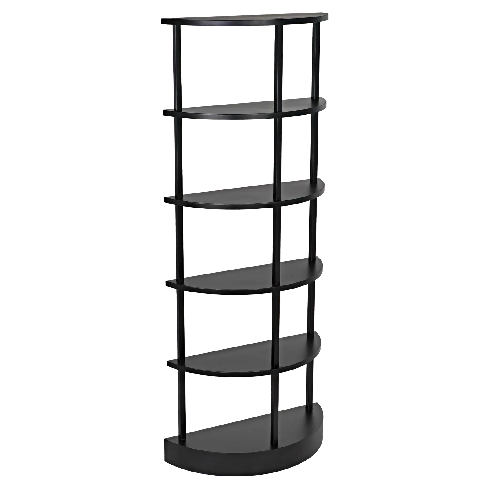 Spago Bookcase, Black Metal