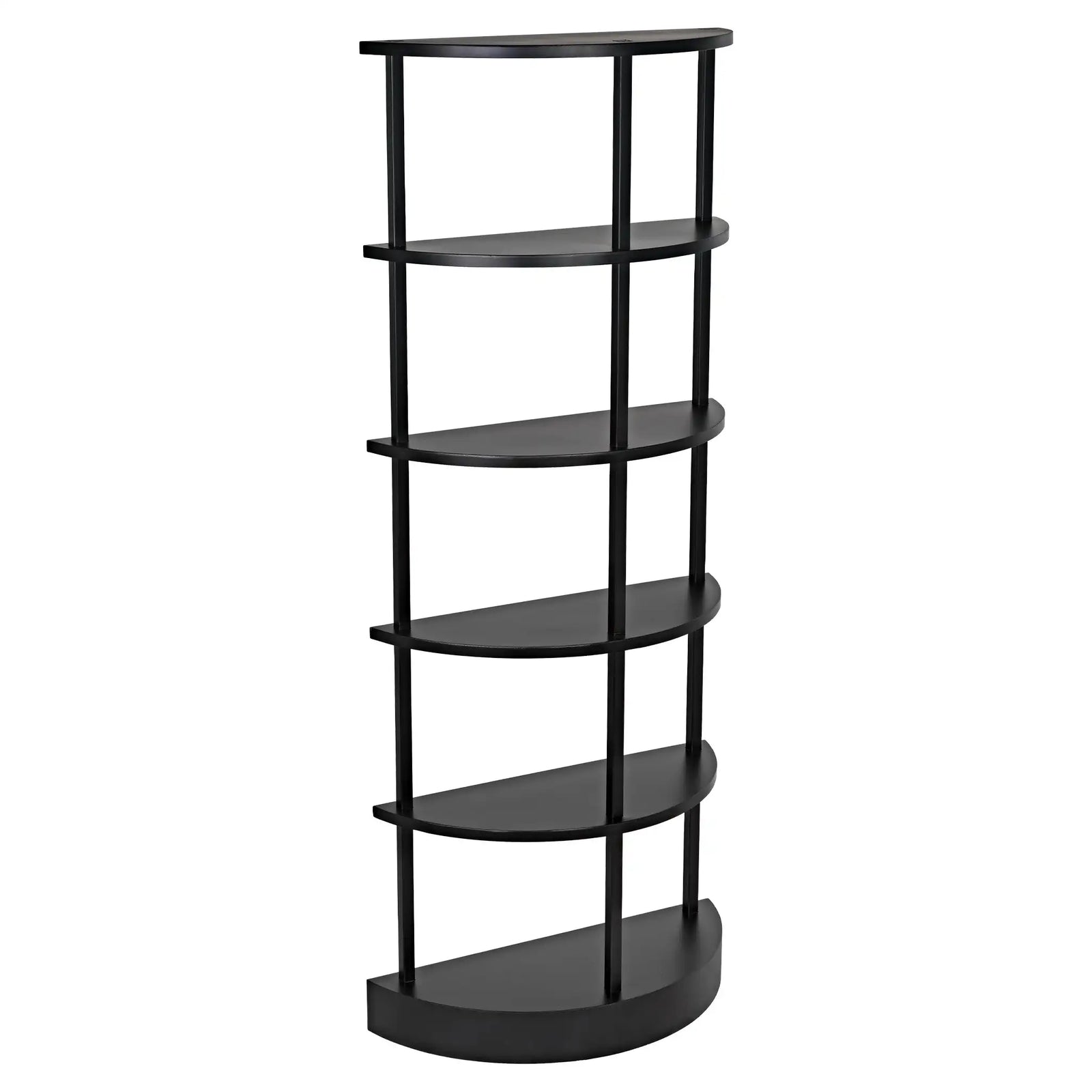 Spago Bookcase, Black Metal