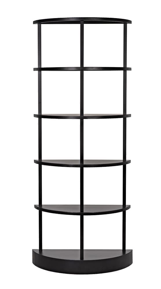 Spago Bookcase, Black Metal