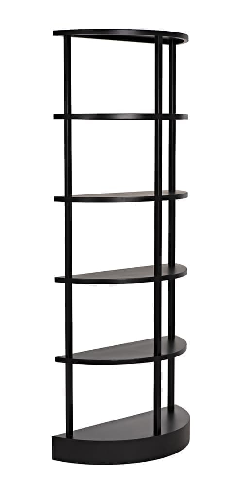 Spago Bookcase, Black Metal