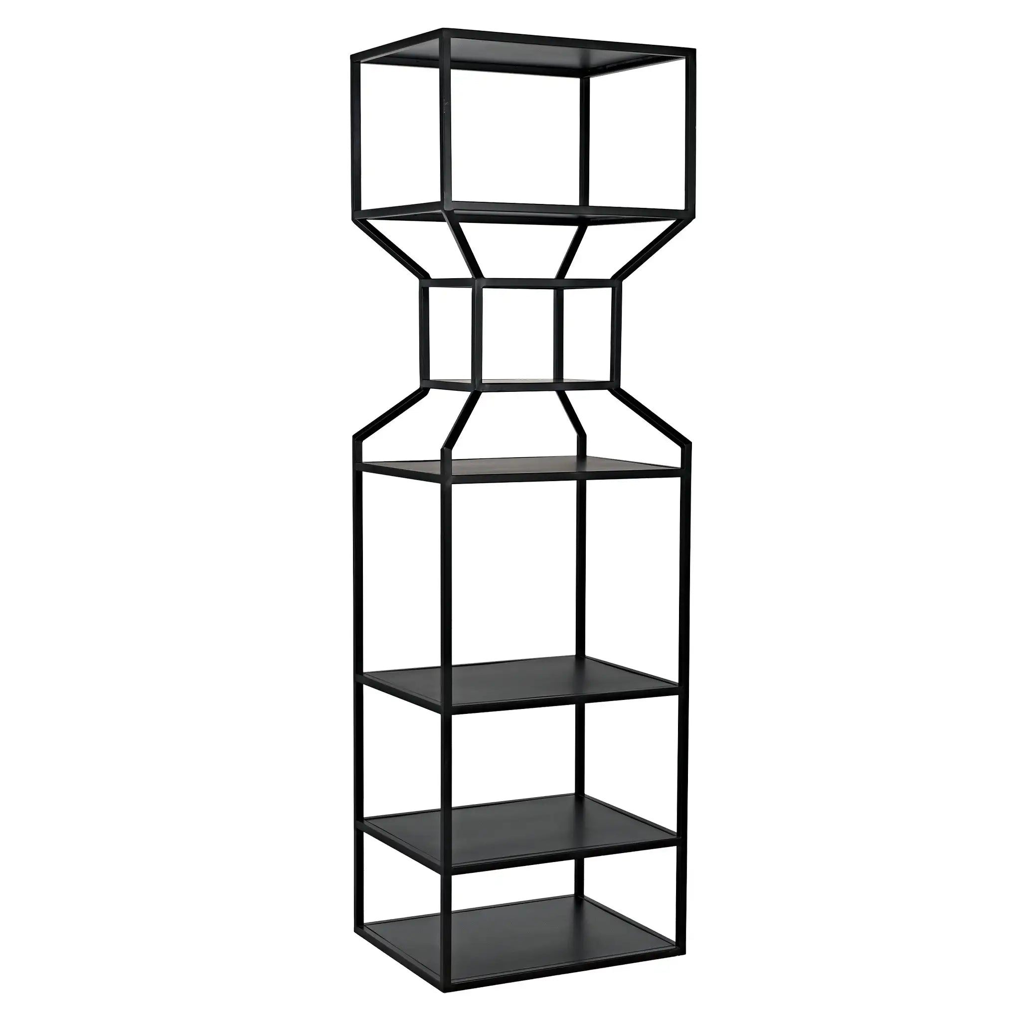 Downtown A Bookcase, Black Metal