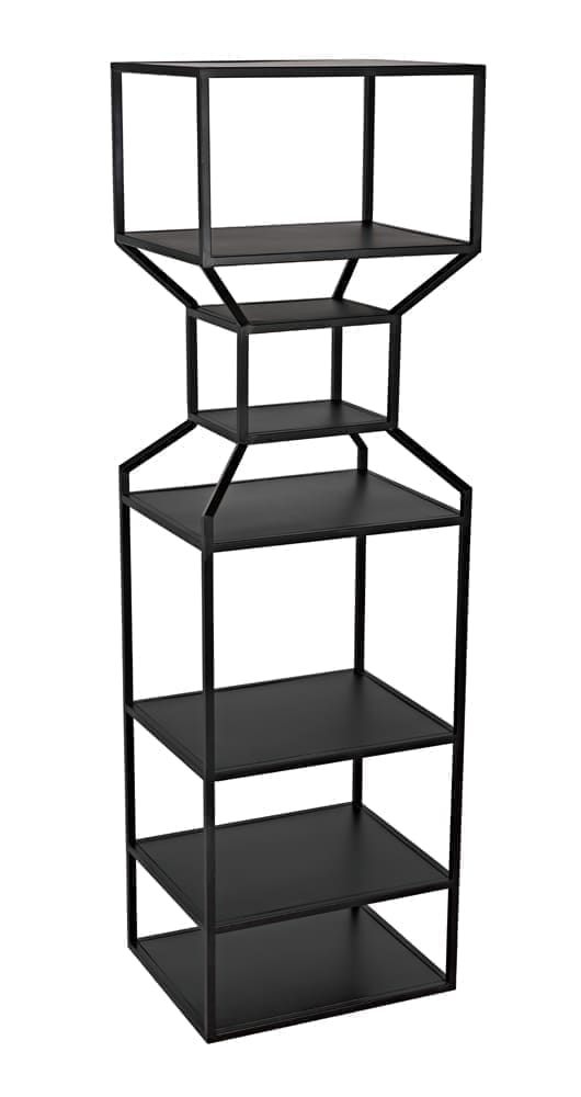 Downtown A Bookcase, Black Metal