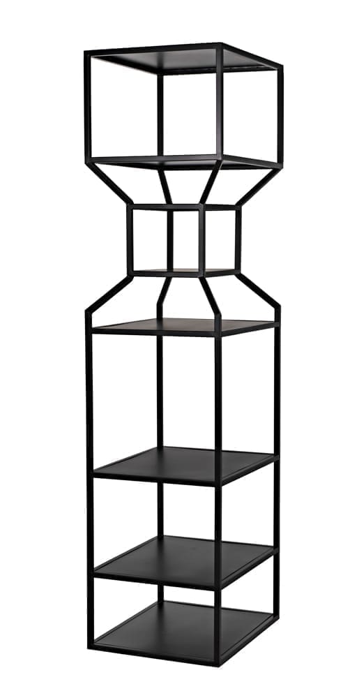 Downtown A Bookcase, Black Metal