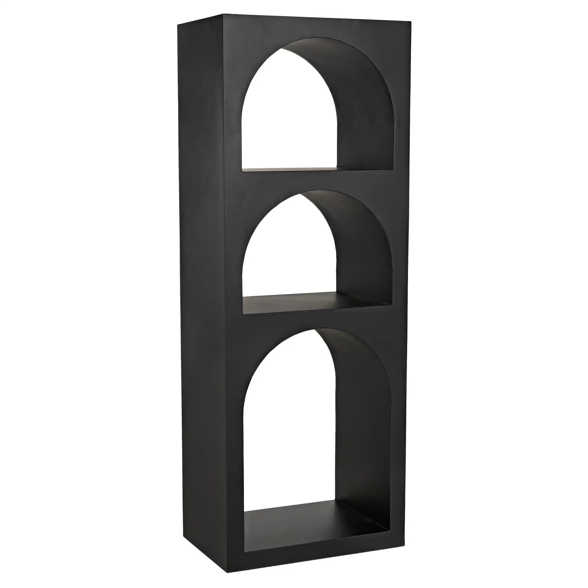 Aqueduct Bookcase, A, Black Metal