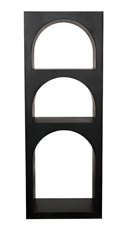 Aqueduct Bookcase, A, Black Metal