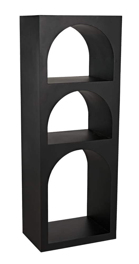 Aqueduct Bookcase, A, Black Metal