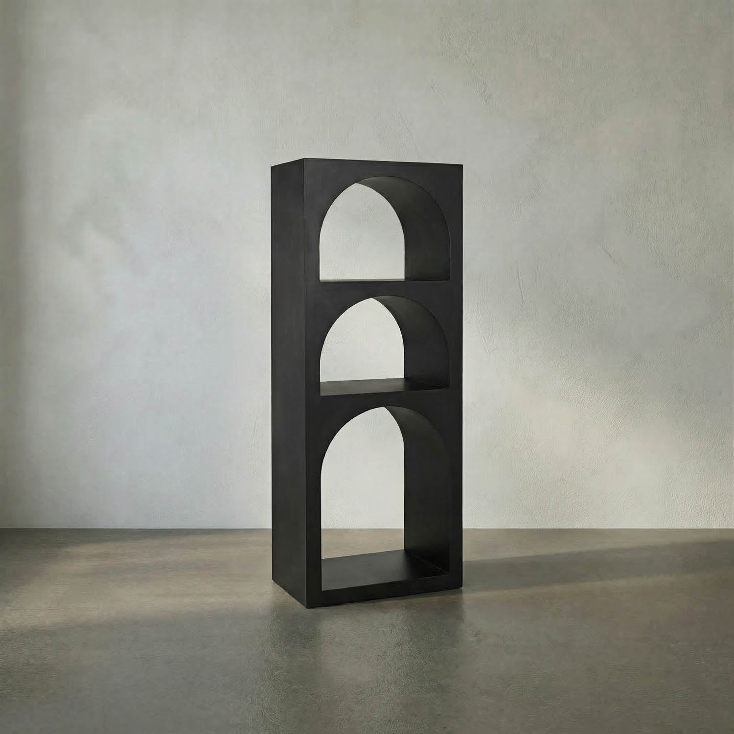 Aqueduct Bookcase, A, Black Metal by Noir