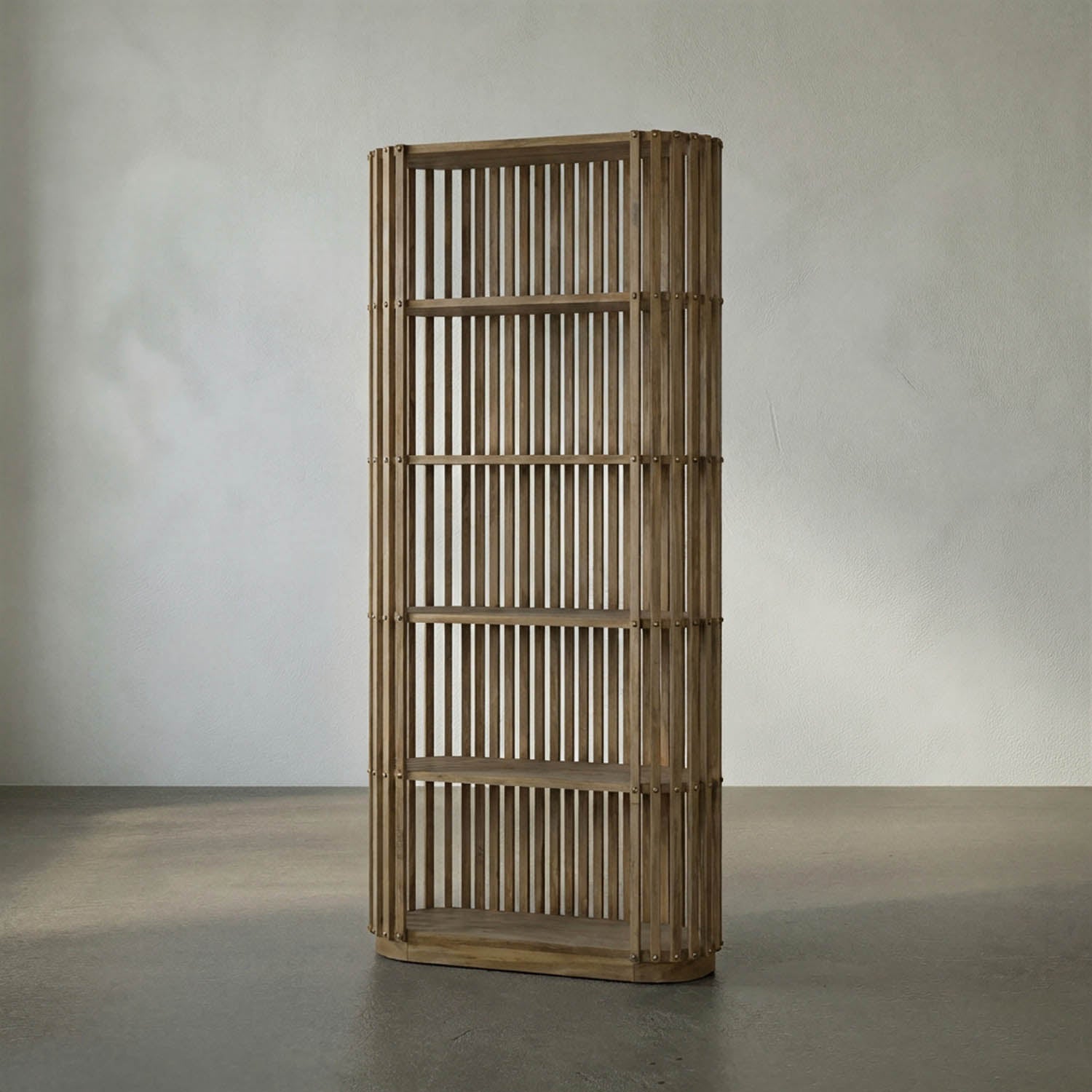 Small Opal Bookcase, Teak by Noir