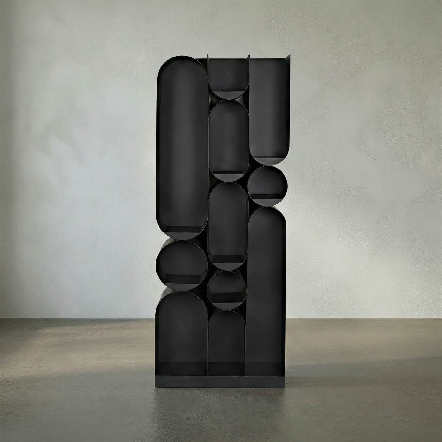 Atomic Bookcase, Metal by Noir