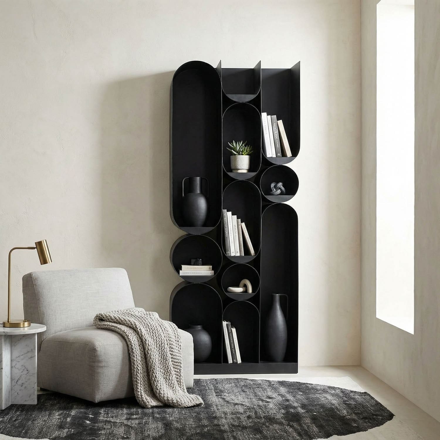 Atomic Bookcase, Metal