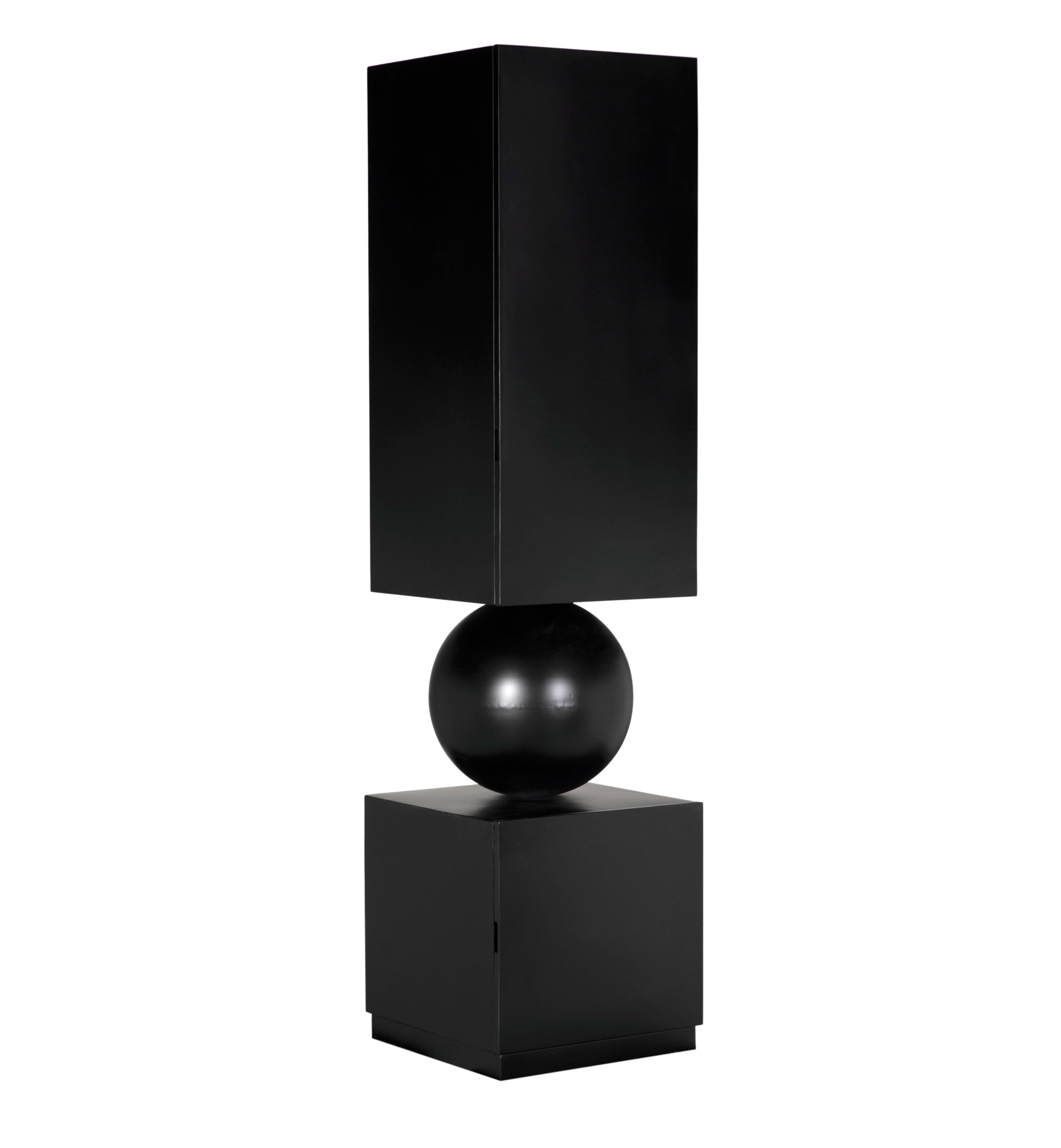 Pillar Cabinet in Matte Black — Noir Furniture