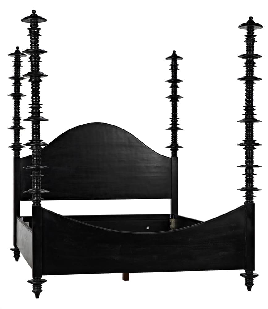Ferret Bed, Cal-King, Hand Rubbed Black