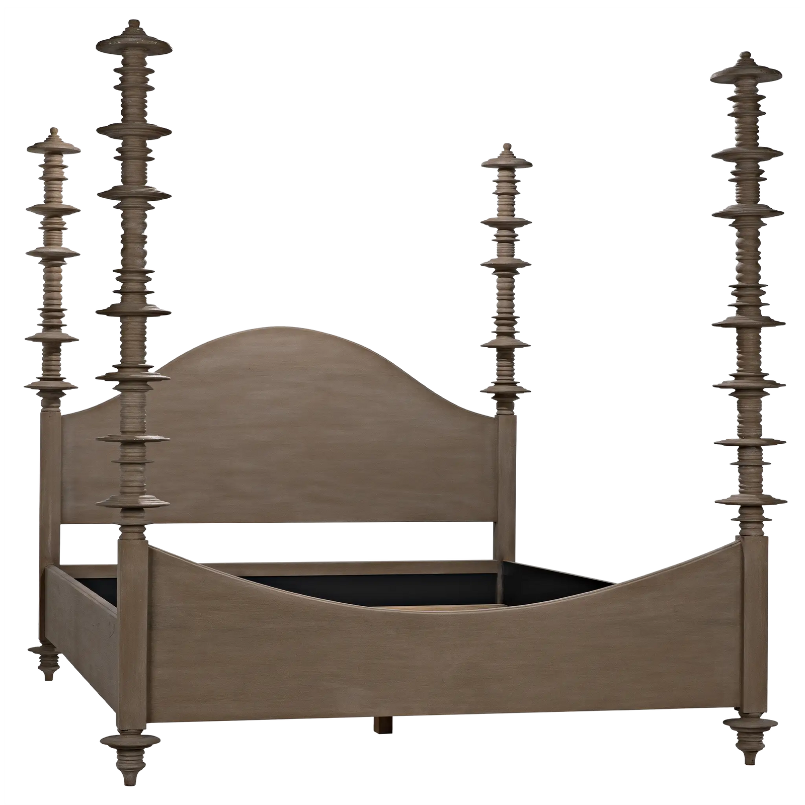 Ferret Bed, Cal-King, Weathered by Noir Furniture | Sutter & Vale