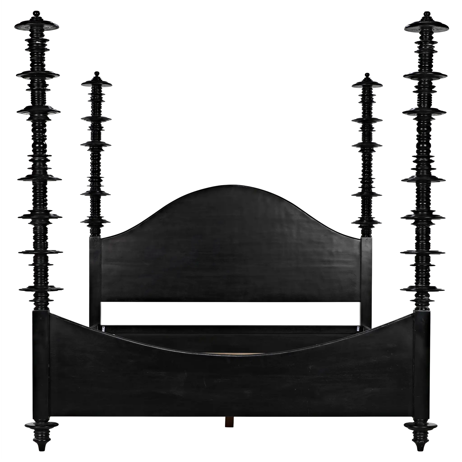 Ferret Bed, Eastern King, Hand Rubbed Black by Noir Furniture | Sutter & Vale