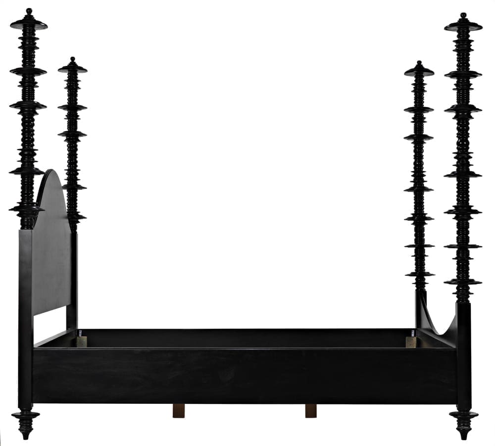 Ferret Bed, Eastern King, Hand Rubbed Black