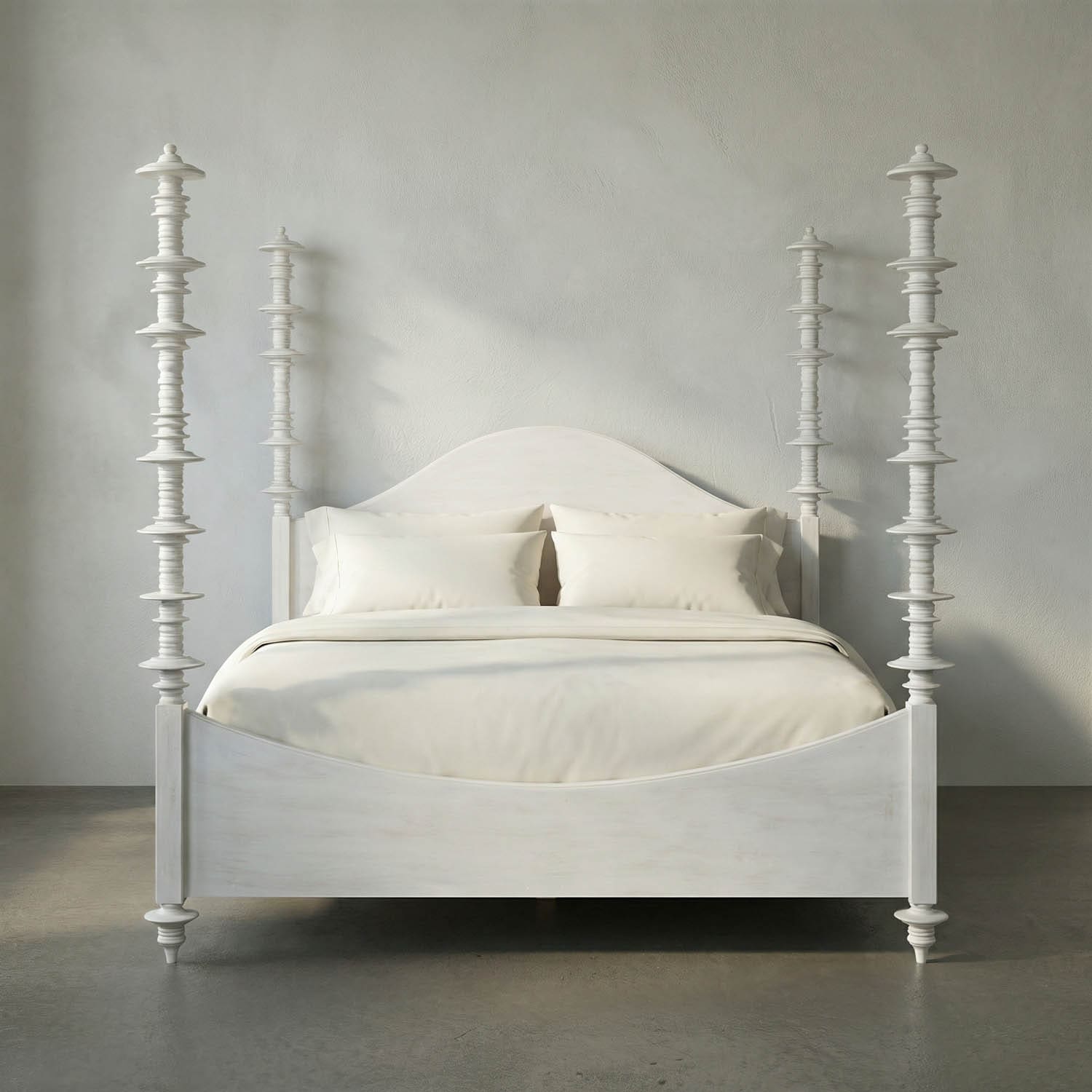 Ferret Bed, Eastern King, White Wash