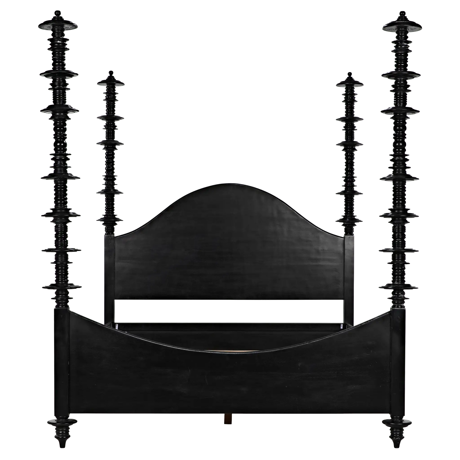 Ferret Bed, Queen, Hand Rubbed Black by Noir Furniture | Sutter & Vale