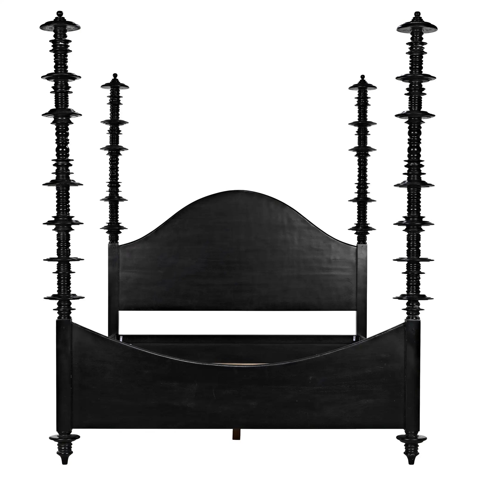 Ferret Bed, Queen, Hand Rubbed Black