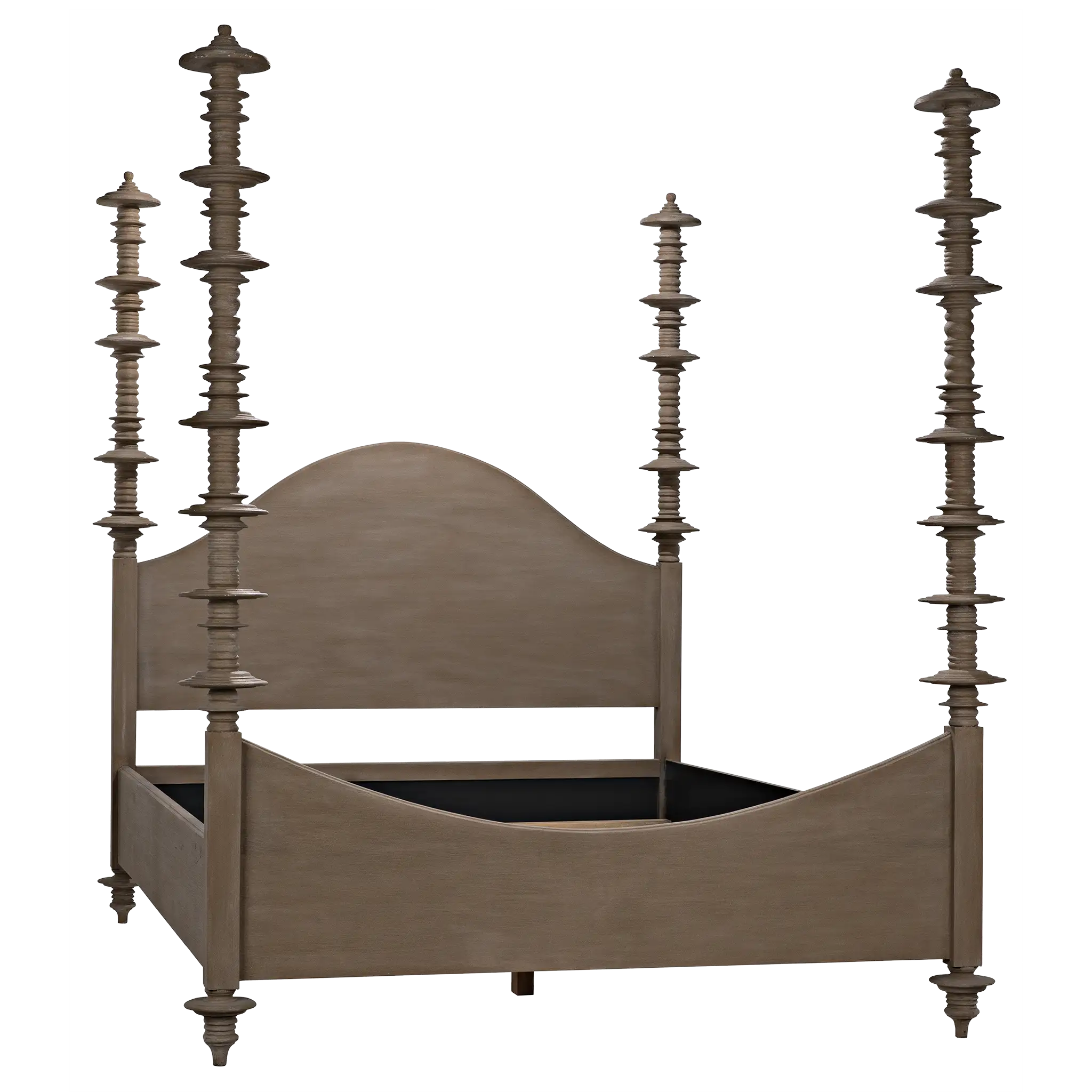 Ferret Bed, Queen, Weathered in Weathered — Noir Furniture