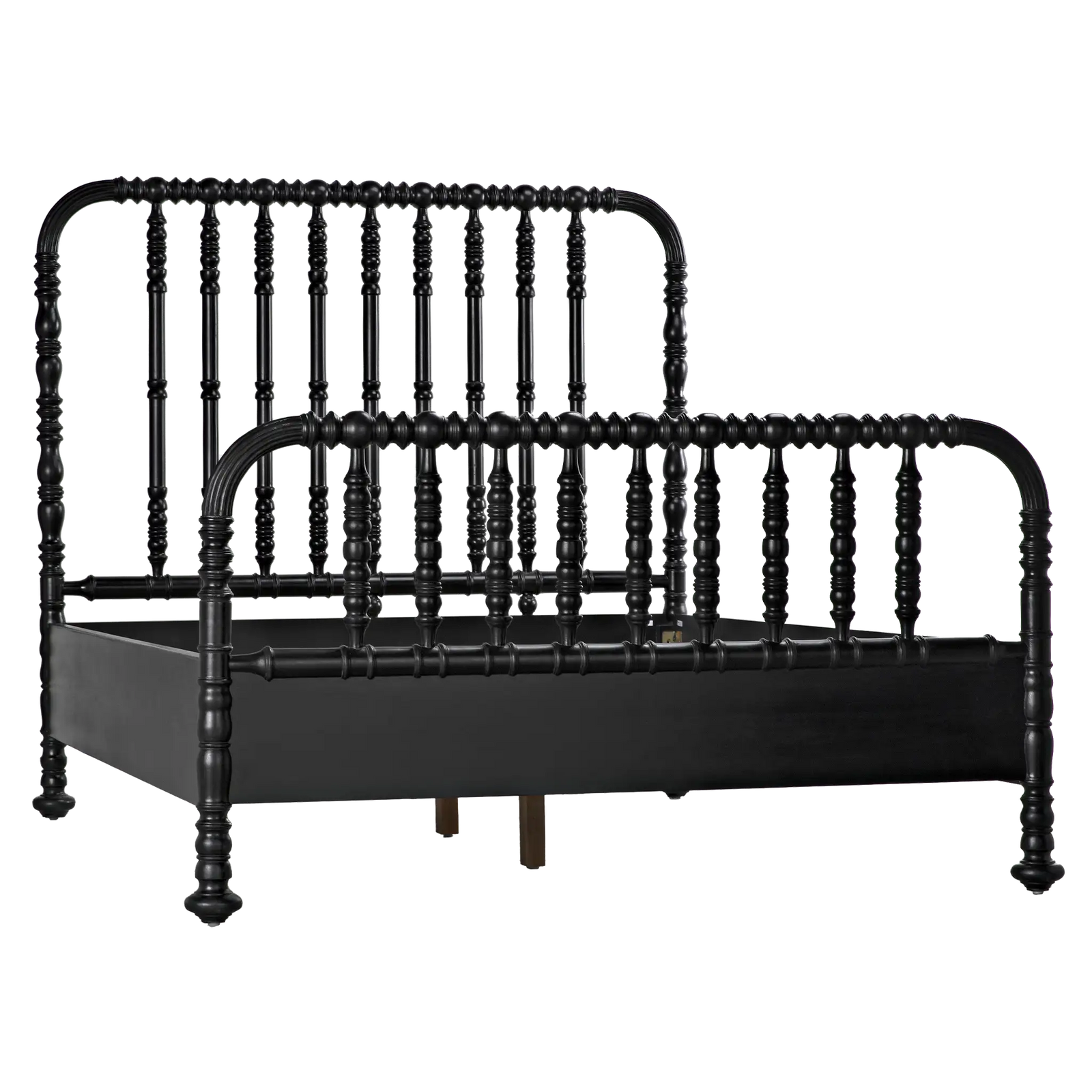 Bachelor Bed, Queen, Hand Rubbed Black by Noir Furniture | Sutter & Vale