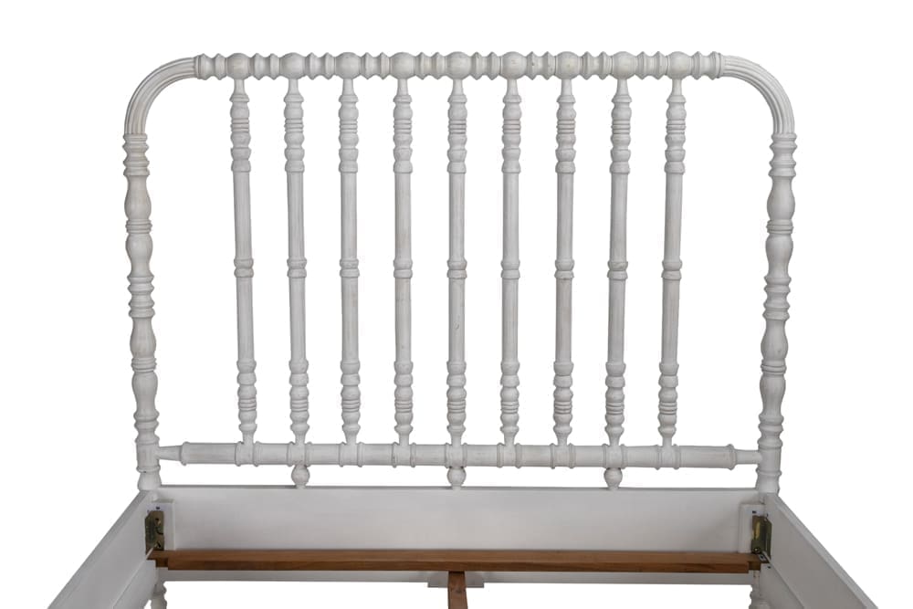 Bachelor Bed, Queen, White Wash