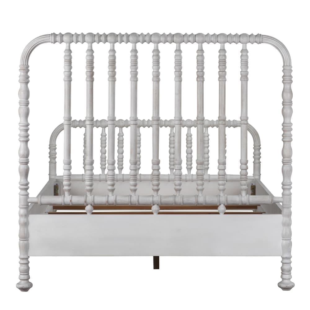 Bachelor Bed, Queen, White Wash