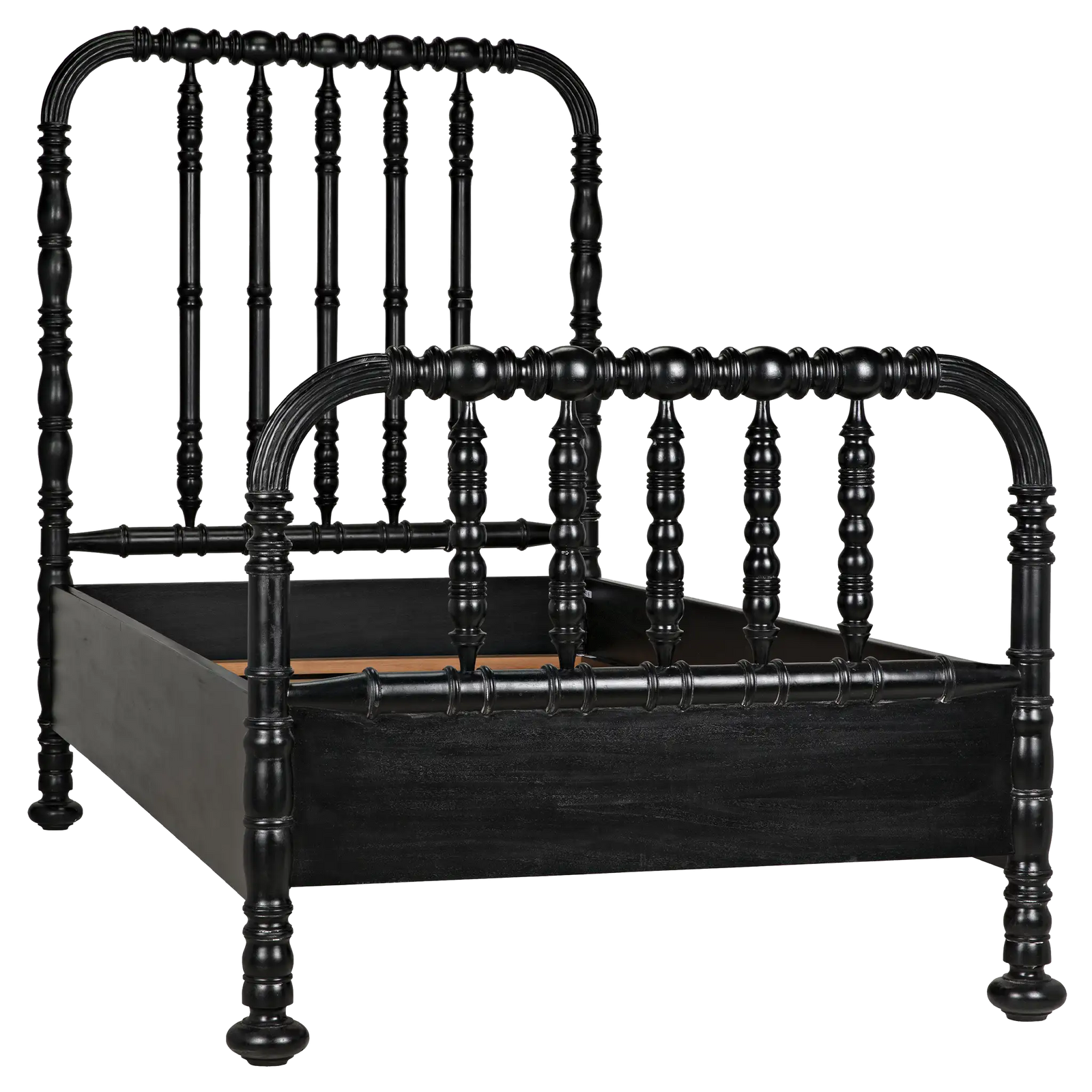 Bachelor Bed, Twin, Hand Rubbed Black by Noir Furniture | Sutter & Vale