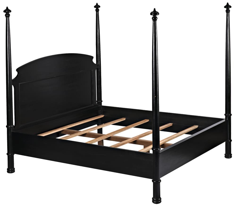 New Douglas Bed, Eastern King, Hand Rubbed Black