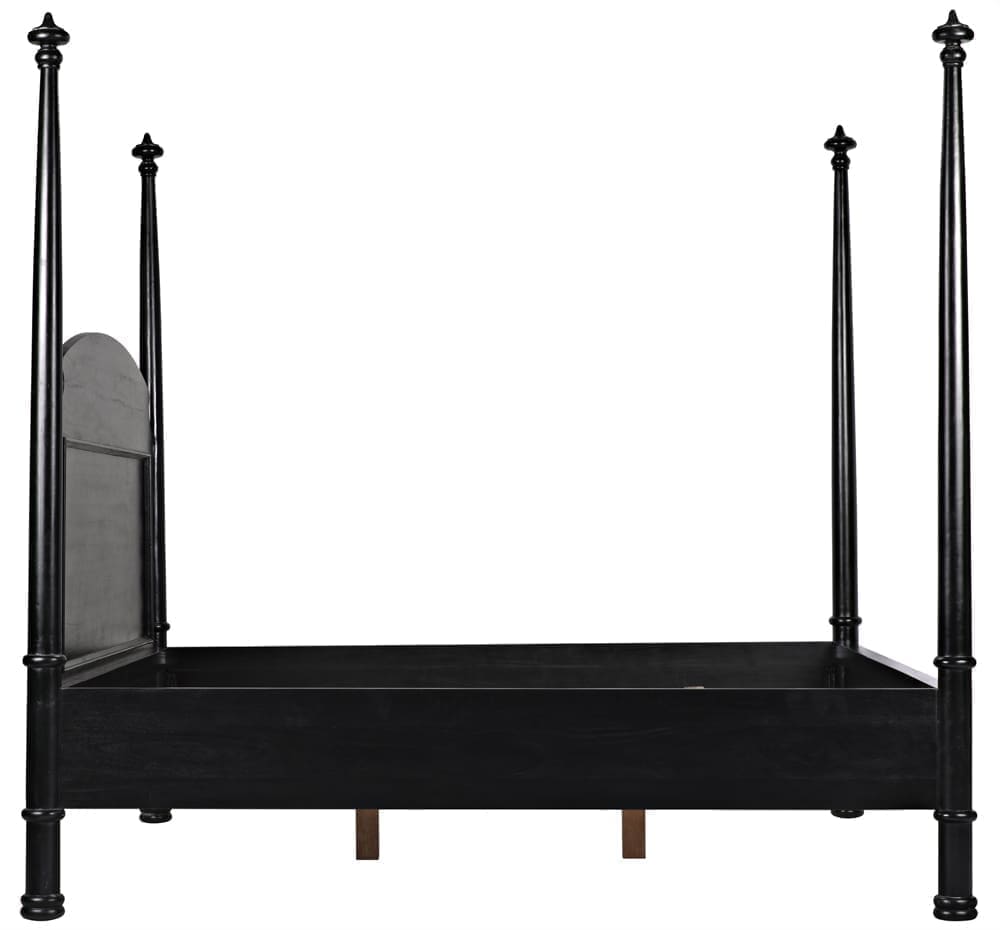 New Douglas Bed, Eastern King, Hand Rubbed Black