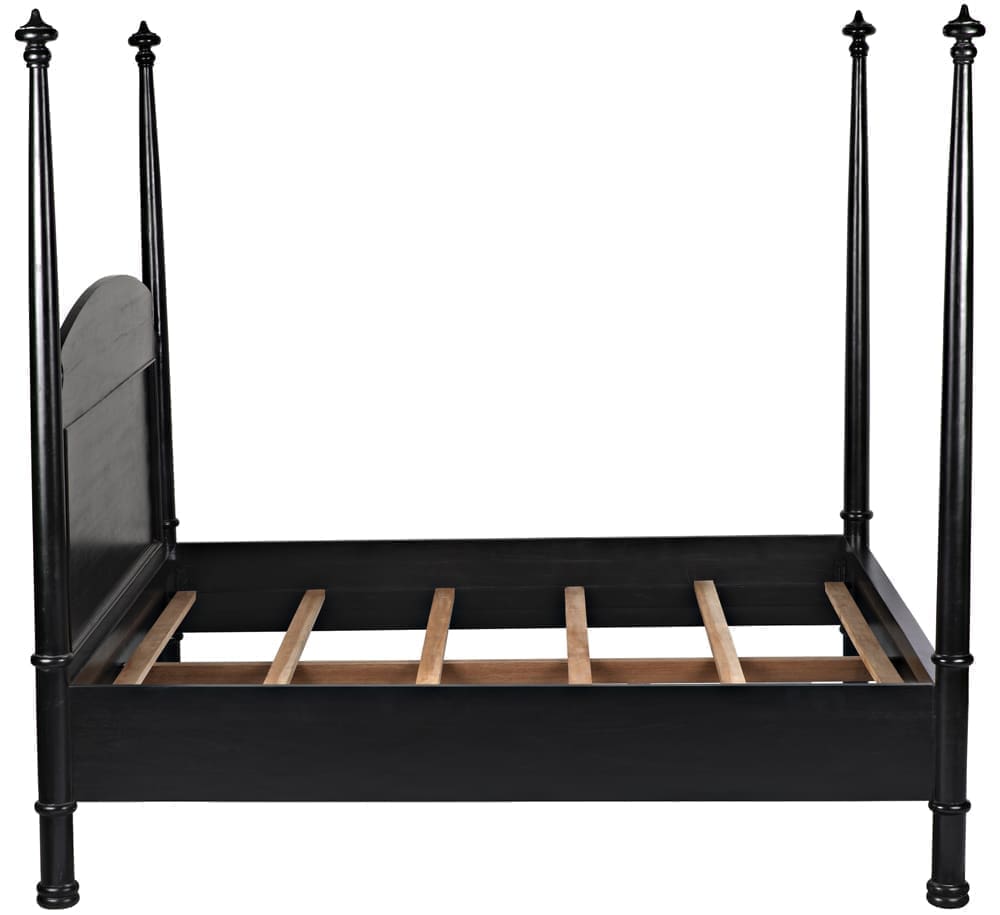 New Douglas Bed, Eastern King, Hand Rubbed Black
