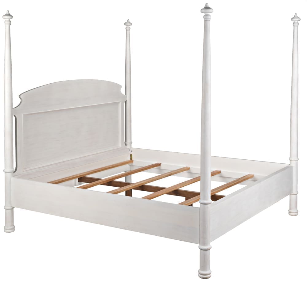 New Douglas Bed, Eastern King, White Wash