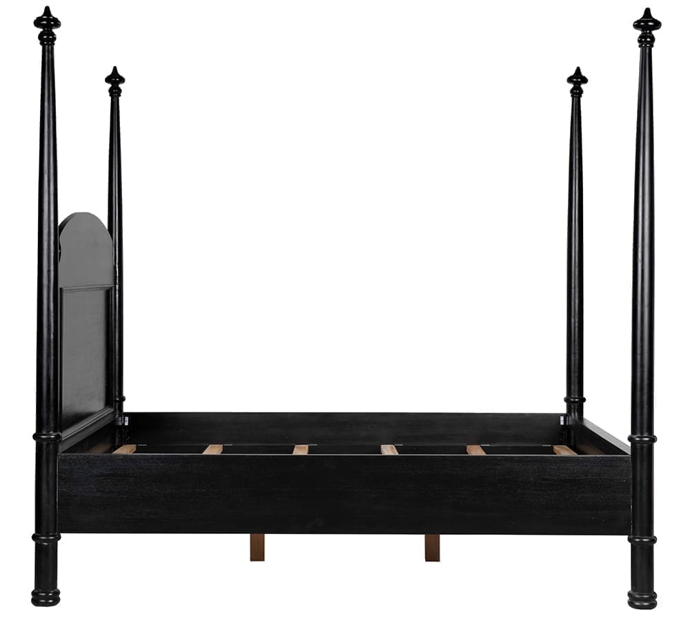 New Douglas Bed, Queen, Hand Rubbed Black
