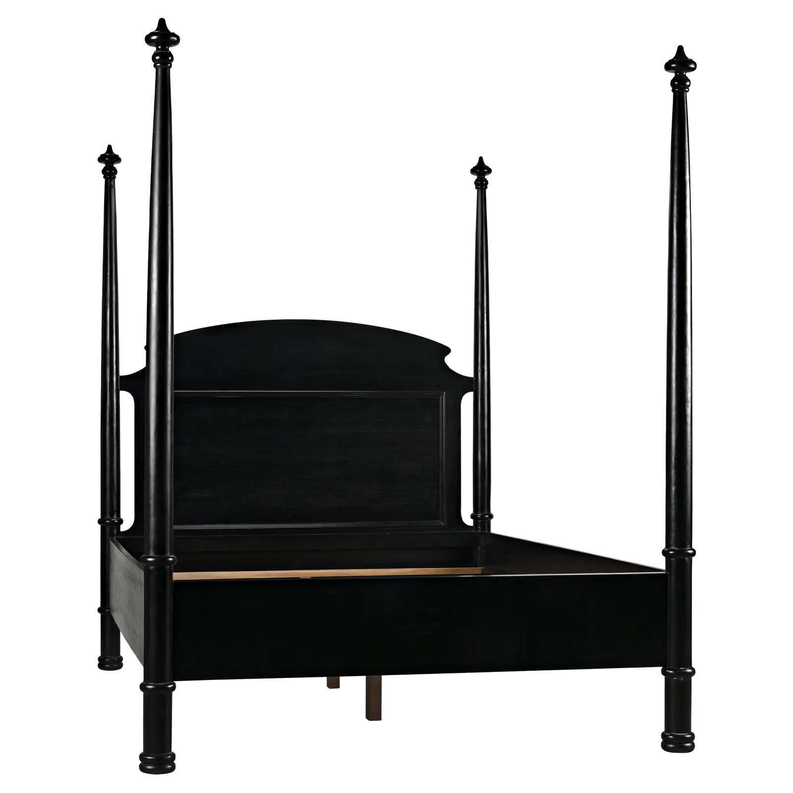 New Douglas Bed, Queen, Hand Rubbed Black by Noir Furniture | Sutter & Vale