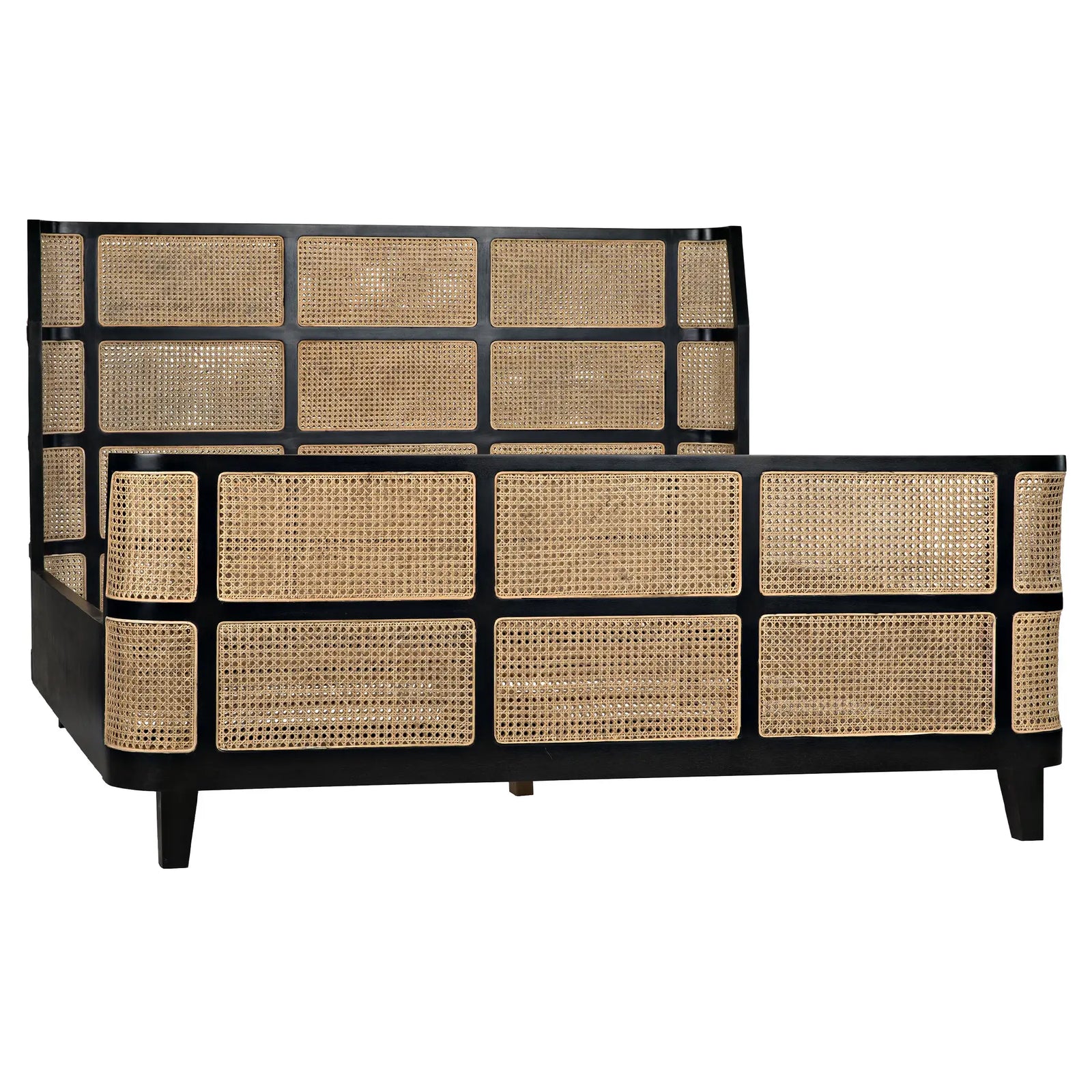 Porto Bed, Eastern King, Hand Rubbed Black