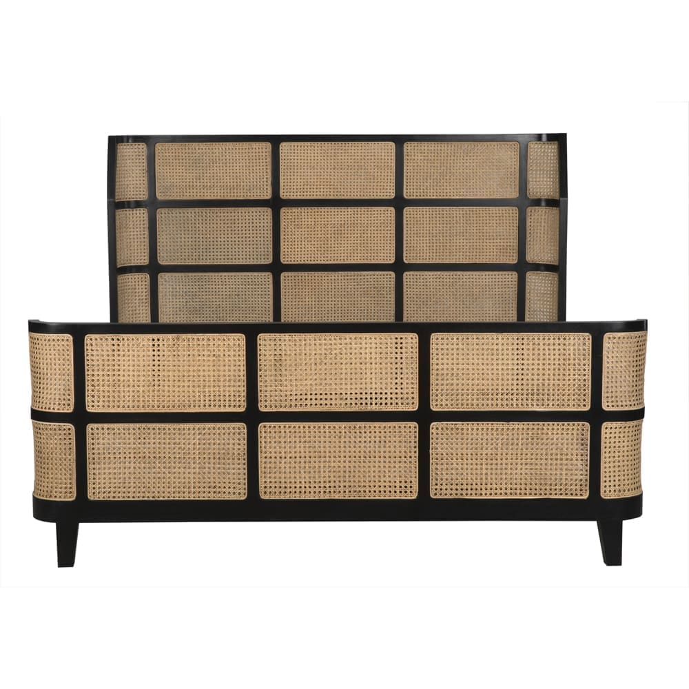 Porto Bed, Eastern King, Hand Rubbed Black