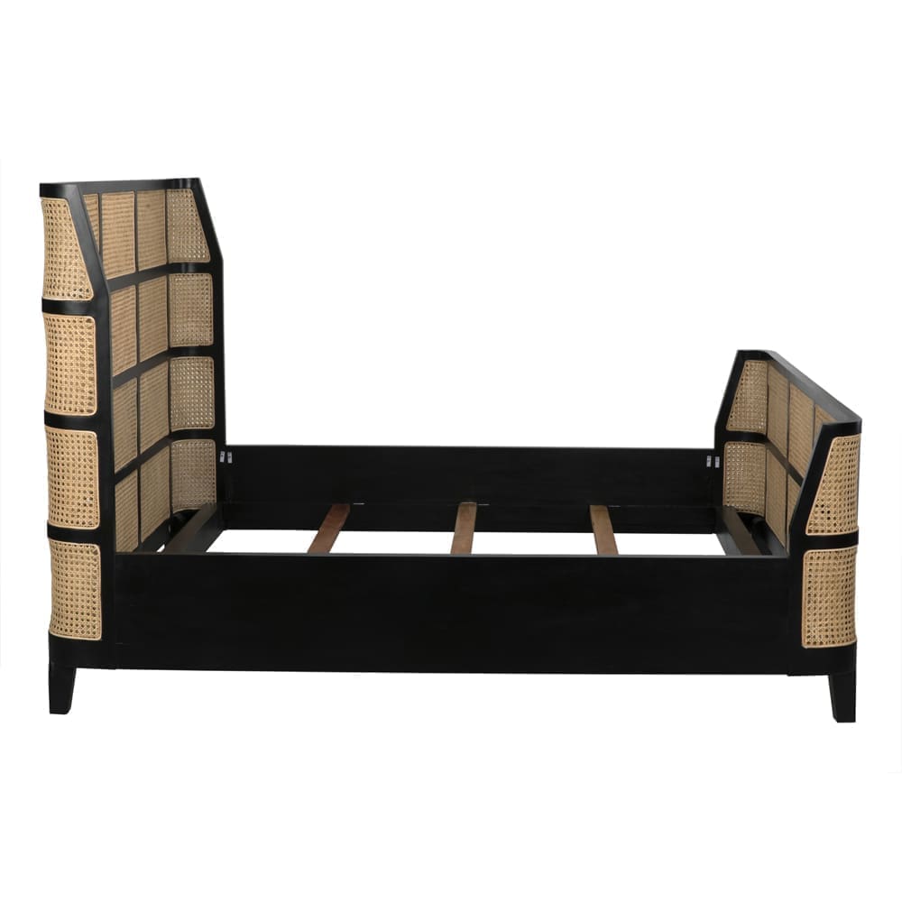 Porto Bed, Eastern King, Hand Rubbed Black