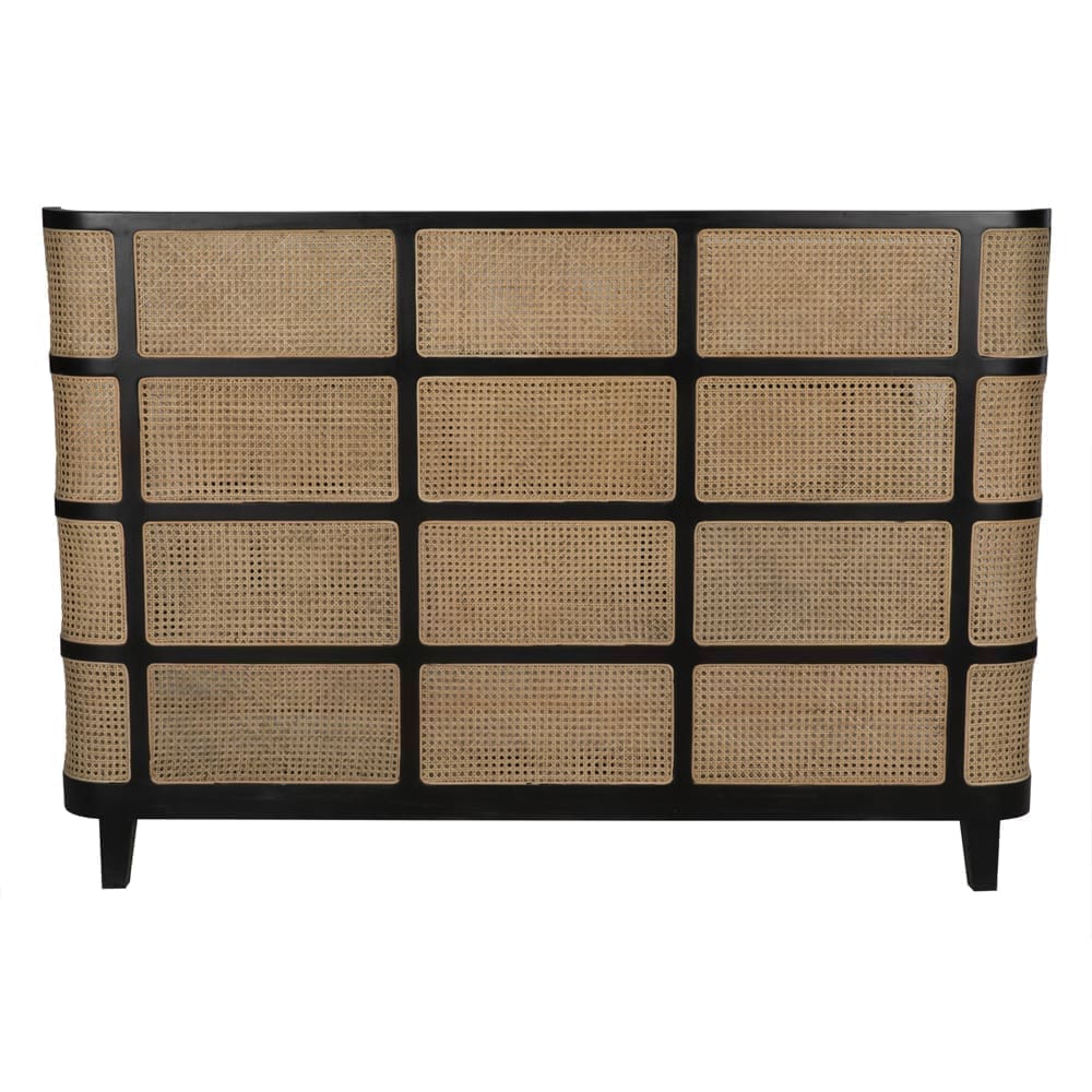 Porto Bed, Eastern King, Hand Rubbed Black