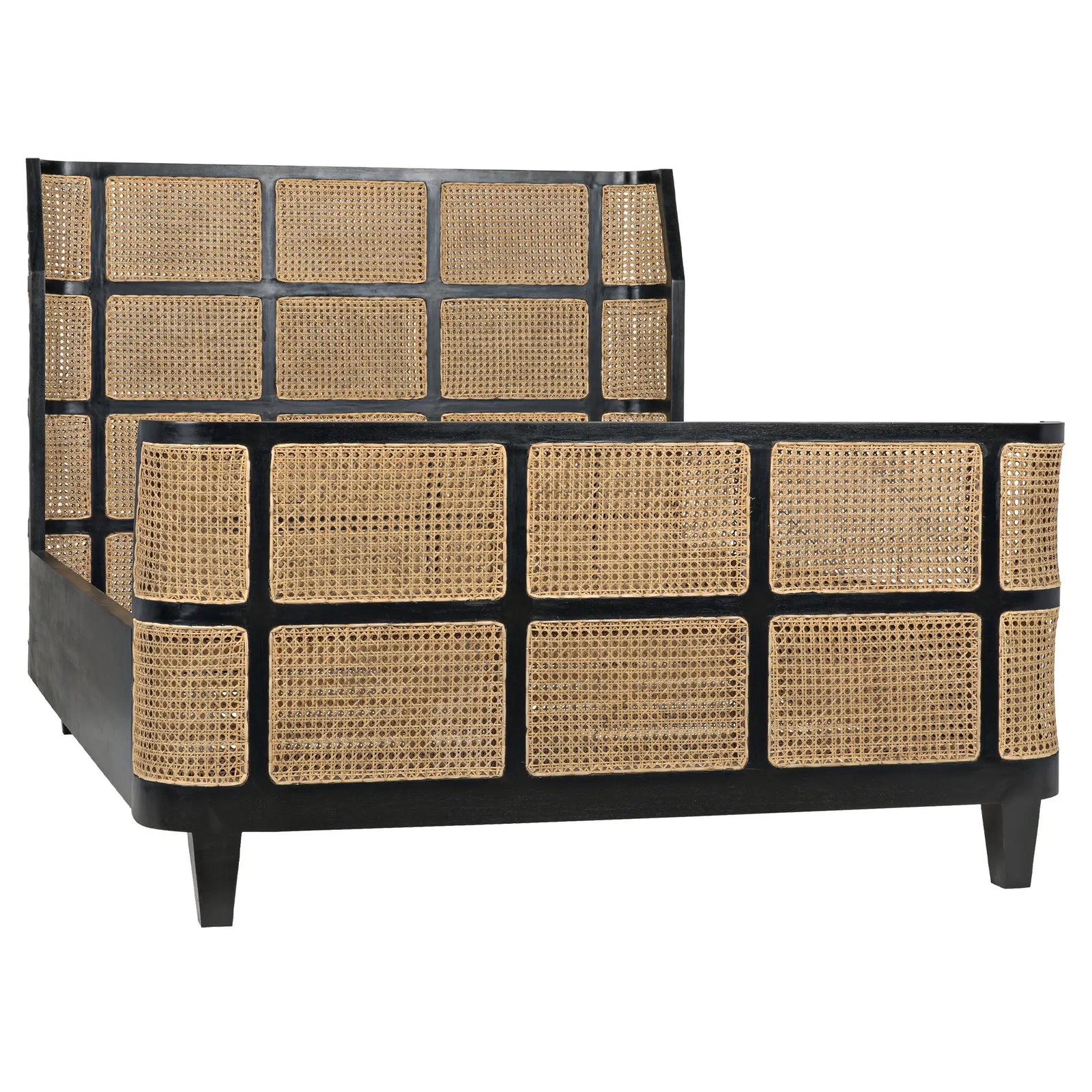 Porto Bed, Queen, Hand Rubbed Black