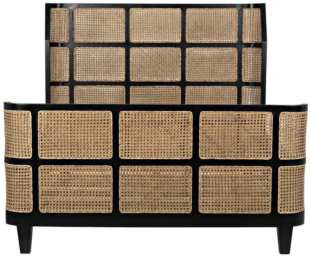 Porto Bed, Queen, Hand Rubbed Black