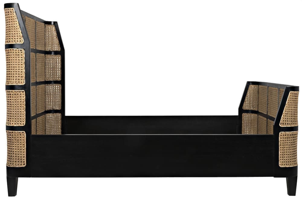 Porto Bed, Queen, Hand Rubbed Black