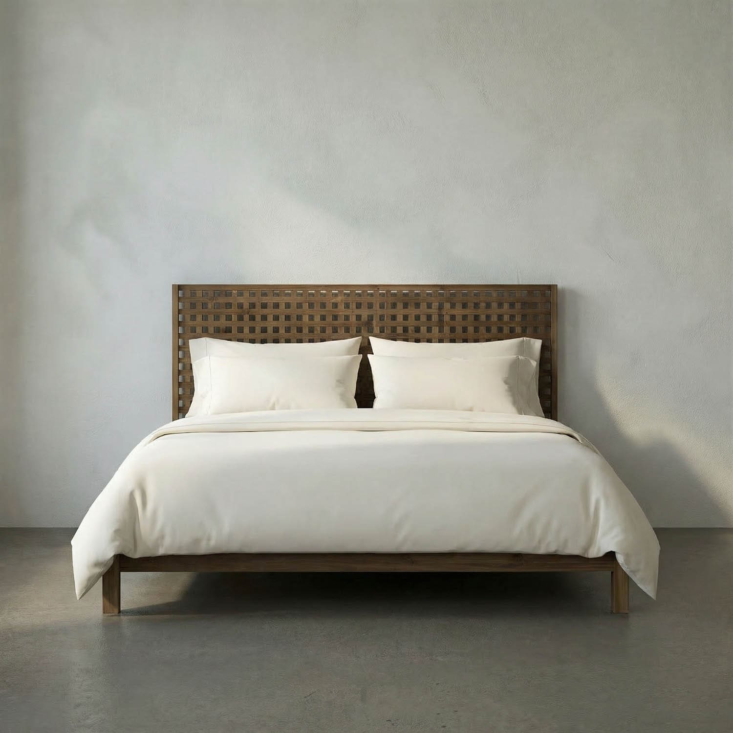 Quinnton Bed, Eastern King, Teak