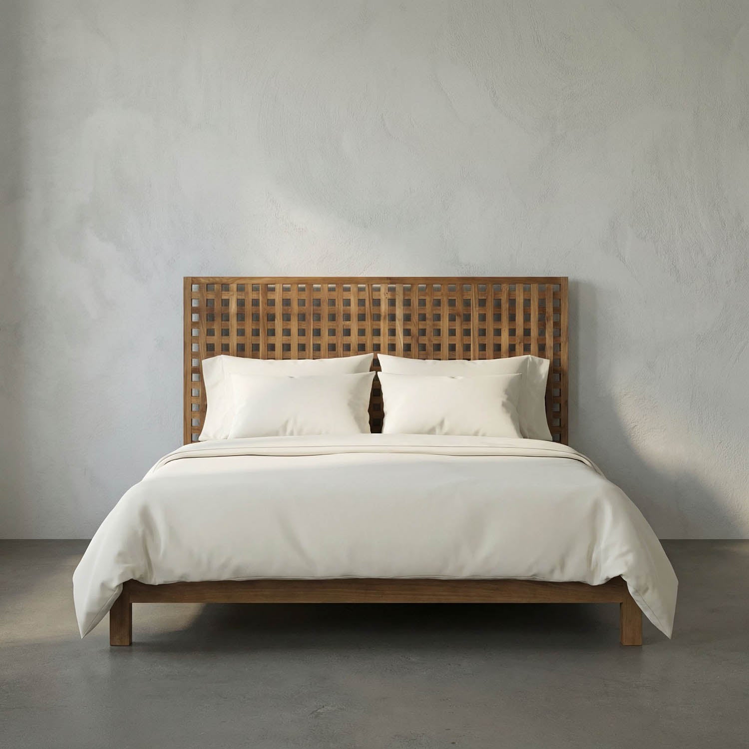 Quinnton Bed, Queen, Teak by Noir
