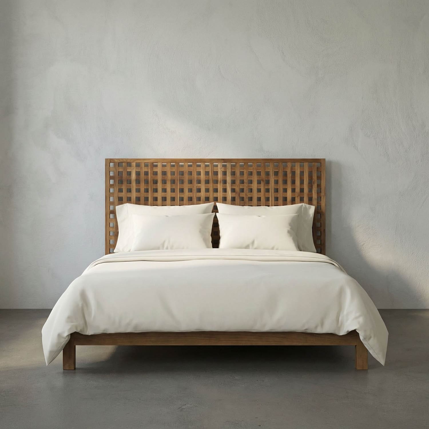 Quinnton Bed, Queen, Teak