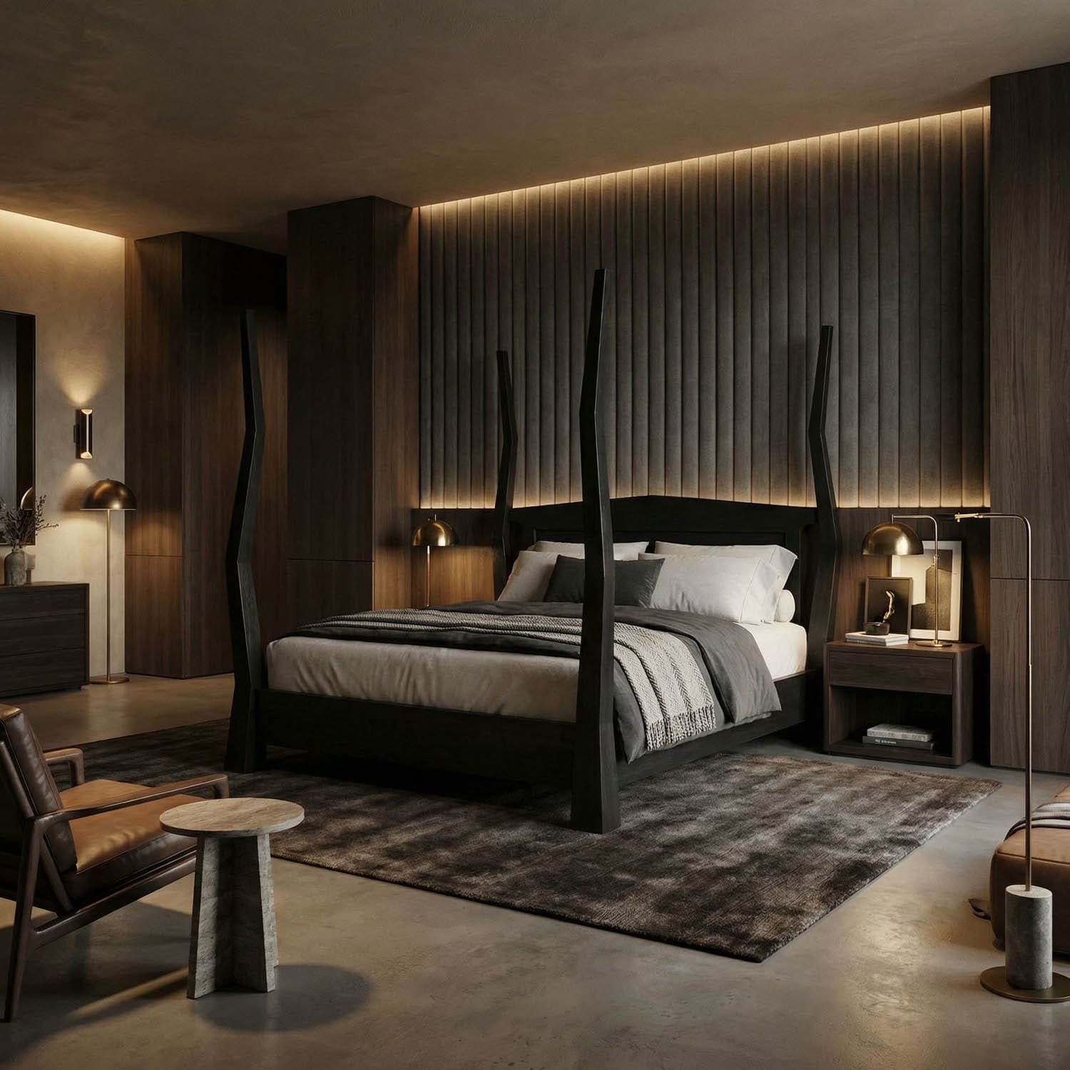 Patras Bed, Eastern King, HB